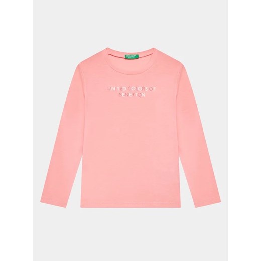 United Colors Of Benetton Bluzka 3I9WG10A3 Różowy Regular Fit United Colors Of Benetton 110 MODIVO promocja