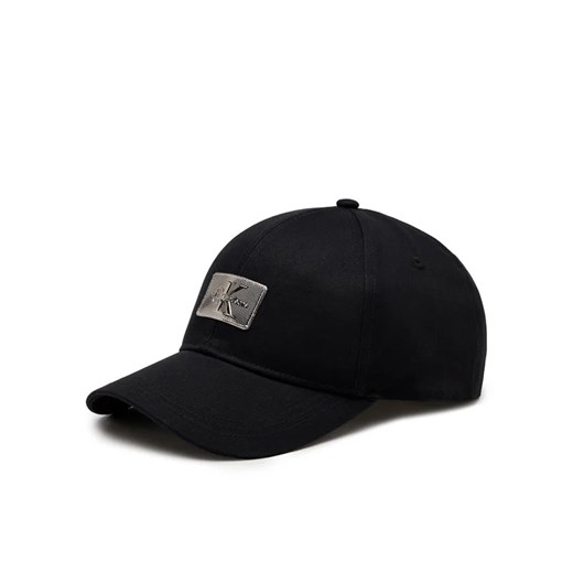 Calvin Klein Jeans Czapka z daszkiem Monologo Rubber Patch Cap K50K511463 Czarny uniwersalny MODIVO