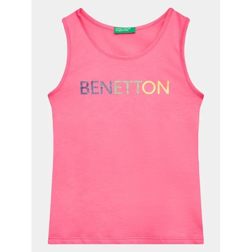 United Colors Of Benetton Top 3I1XCH012 Różowy Regular Fit ze sklepu MODIVO w kategorii Bluzki dziewczęce - zdjęcie 168471850