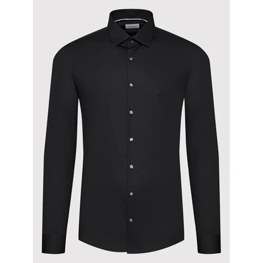 Calvin Klein Koszula Poplin K10K108229 Czarny Slim Fit Calvin Klein 45 MODIVO