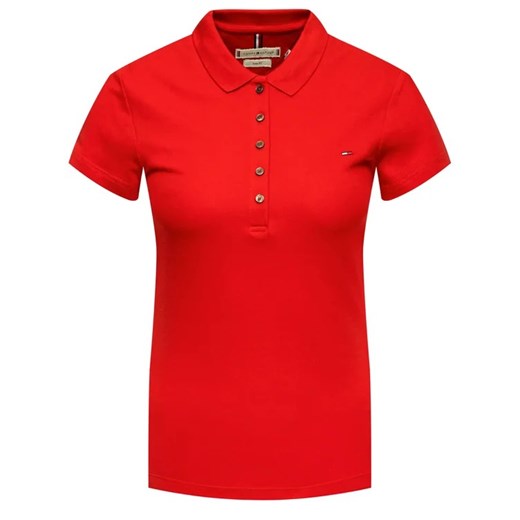 Tommy Hilfiger Polo New Chaira 1M57636661 Czerwony Slim Fit Tommy Hilfiger 3XL MODIVO