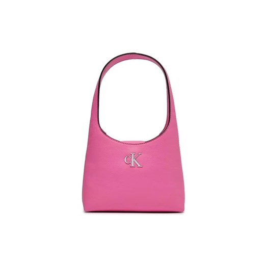 Calvin Klein Jeans Torebka Minimal Monogram Shoulder Bag K60K610843 Różowy ze sklepu MODIVO w kategorii Kuferki - zdjęcie 168474161