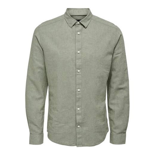 Only & Sons Koszula 22012321 Zielony Slim Fit ze sklepu MODIVO w kategorii Koszule męskie - zdjęcie 168474774