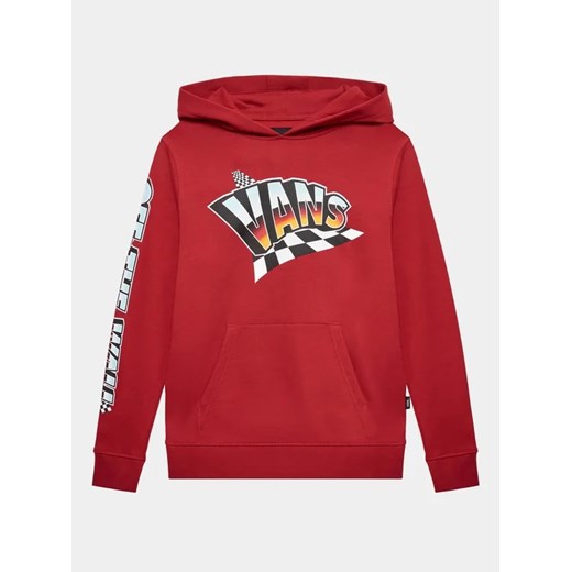 Vans Bluza Hole Shot Po VN00087W Czerwony Regular Fit Vans XL wyprzedaż MODIVO