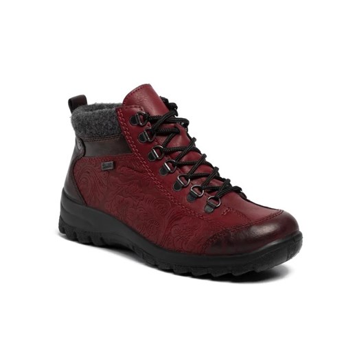 Rieker Botki L7144-35 Bordowy Rieker 38 okazja MODIVO