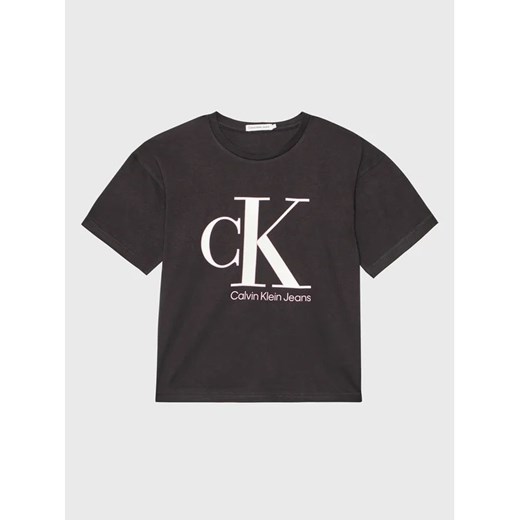 Calvin Klein Jeans T-Shirt Reveal Monogram IG0IG01939 Czarny Regular Fit ze sklepu MODIVO w kategorii T-shirty chłopięce - zdjęcie 168475834