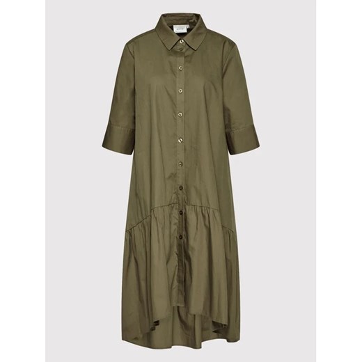 Gestuz Sukienka koszulowa Avaligz 10906320 Zielony Loose Fit Gestuz 36 okazyjna cena MODIVO