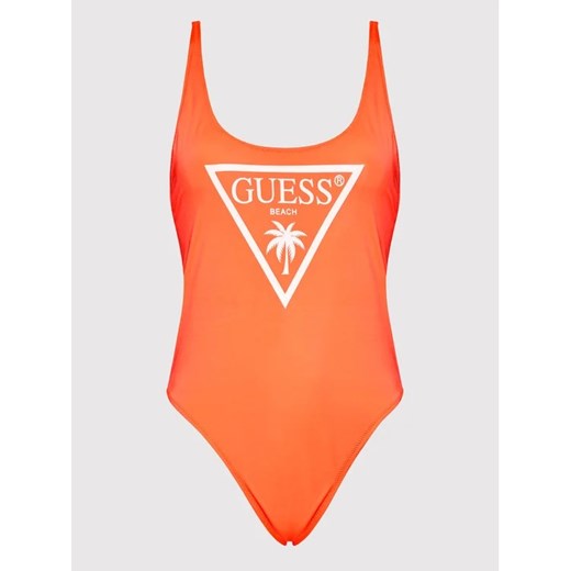 Guess Strój kąpielowy E02J33 MC044 Pomarańczowy Guess XS MODIVO wyprzedaż