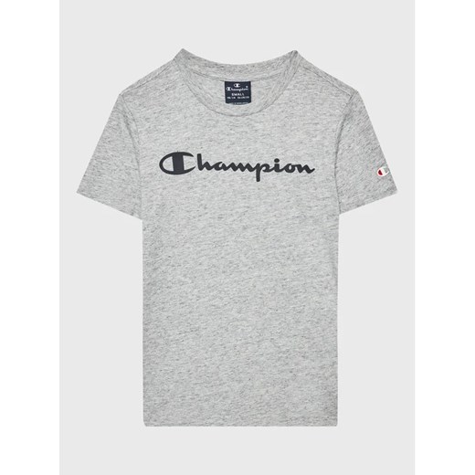 Champion T-Shirt 306285 Szary Regular Fit ze sklepu MODIVO w kategorii T-shirty chłopięce - zdjęcie 168477372