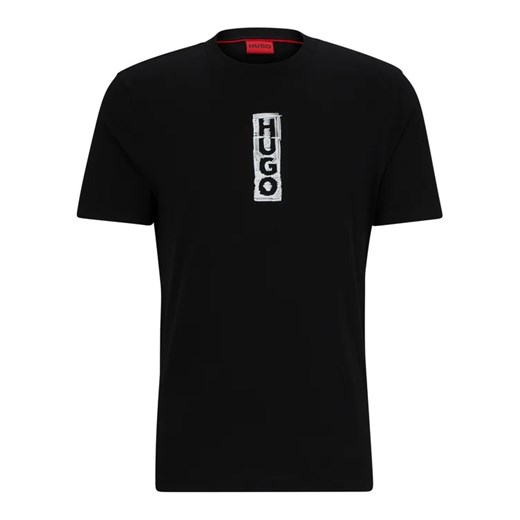 Hugo T-Shirt 50494150 Czarny Regular Fit L MODIVO