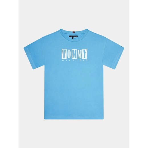 Tommy Hilfiger T-Shirt KB0KB08213 D Niebieski Regular Fit ze sklepu MODIVO w kategorii T-shirty chłopięce - zdjęcie 168478860