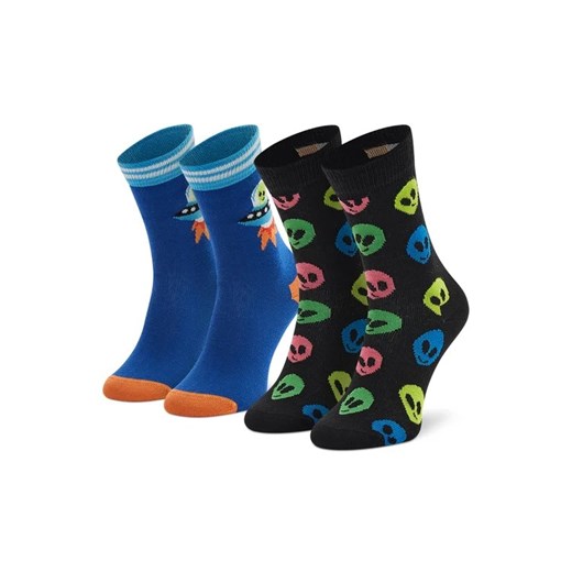 Happy Socks Skarpety Wysokie Dziecięce KALN02-9300 Kolorowy ze sklepu MODIVO w kategorii Skarpetki dziecięce - zdjęcie 168479142