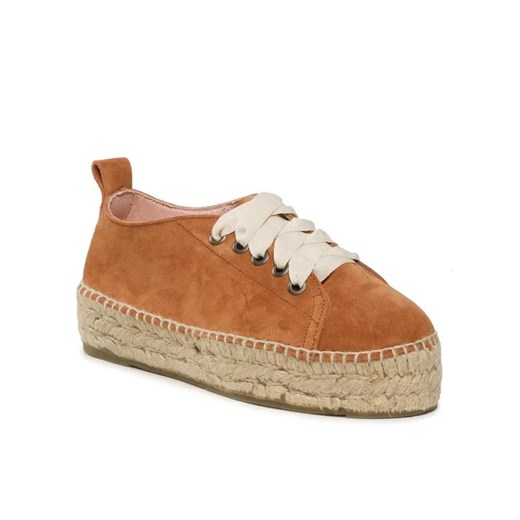 Manebi Espadryle Lace-Up Espadrilles R 3.9 E0 Brązowy Manebi 38 MODIVO
