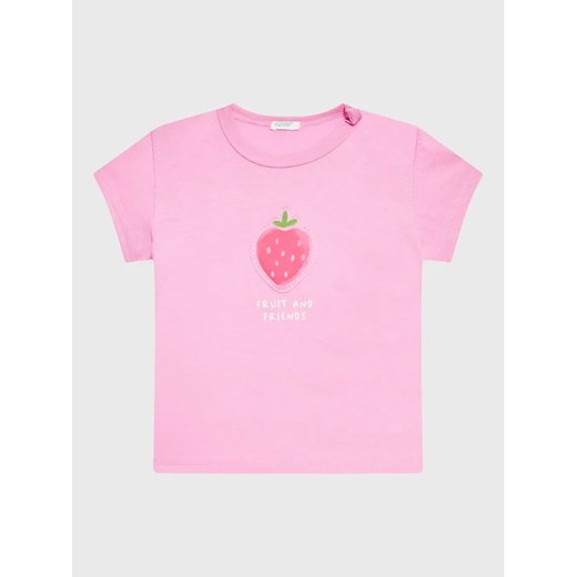 United Colors Of Benetton T-Shirt 3I1XA1007 Różowy Regular Fit ze sklepu MODIVO w kategorii Koszulki niemowlęce - zdjęcie 168480502