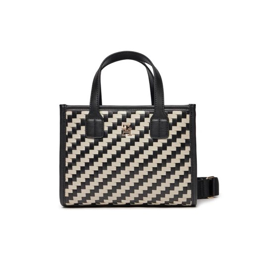 Tommy Hilfiger Torebka Th City Small Tote Woven AW0AW16086 Czarny Tommy Hilfiger uniwersalny MODIVO