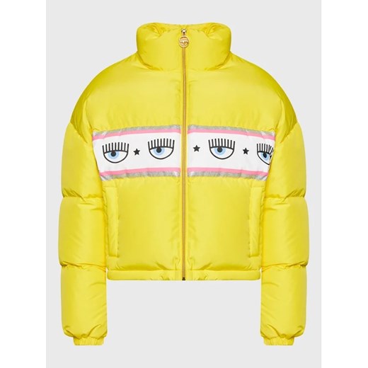 Chiara Ferragni Kurtka puchowa 73CBUD03 Żółty Relaxed Fit Chiara Ferragni 44 wyprzedaż MODIVO