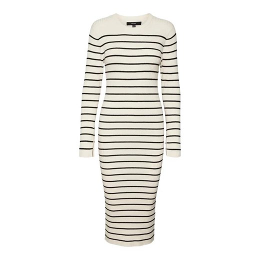 Vero Moda Sukienka dzianinowa Gold 10290663 Écru Slim Fit Vero Moda M MODIVO