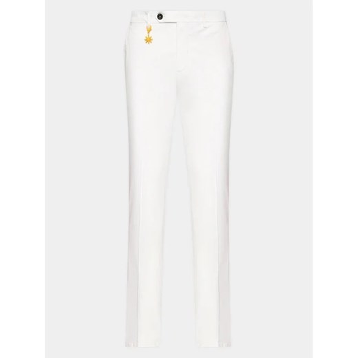 Manuel Ritz Spodnie materiałowe 3432P1418T 233420 Biały Regular Fit ze sklepu MODIVO w kategorii Spodnie damskie - zdjęcie 168484001