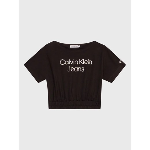 Calvin Klein Jeans T-Shirt Hero Logo IG0IG01855 Czarny Regular Fit 8Y okazja MODIVO