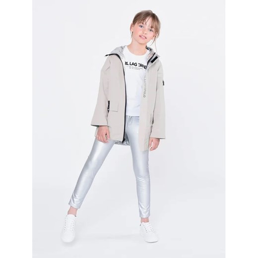 Karl Lagerfeld Kids Kurtka przejściowa Z16149 S Szary Regular Fit 12Y wyprzedaż MODIVO