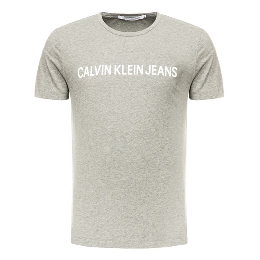 Calvin Klein Jeans T-Shirt Core Institutional Logo J30J307855 Szary Regular Fit L wyprzedaż MODIVO