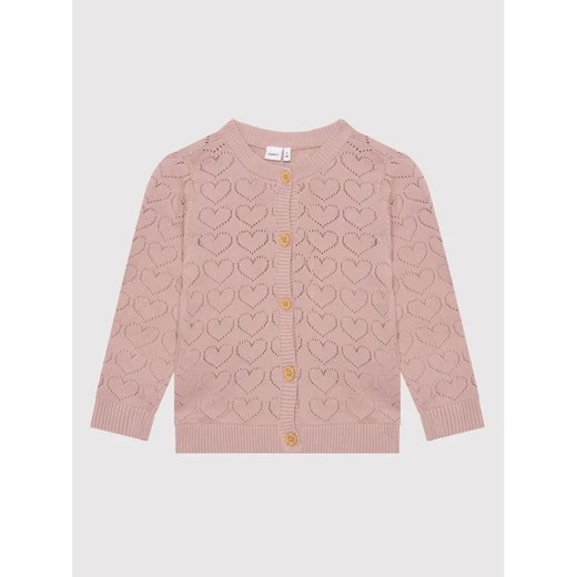 NAME IT Kardigan 13200019 Różowy Regular Fit ze sklepu MODIVO w kategorii Bluzy i swetry - zdjęcie 168484720