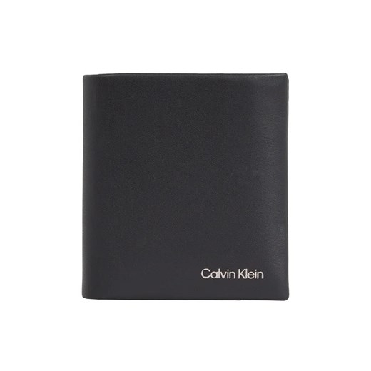 Calvin Klein Portfel męski Ck Concise Trifold 6Cc W/Coin K50K510593 Czarny ze sklepu MODIVO w kategorii Portfele męskie - zdjęcie 168485223