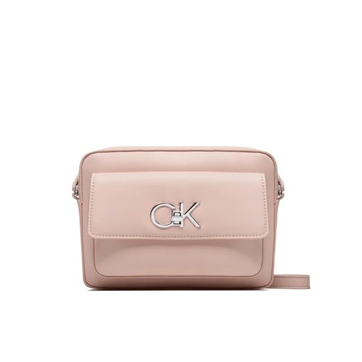 Calvin Klein Torebka Re-Lock Camera Bag With Flap K60K609114 Różowy Calvin Klein uniwersalny MODIVO