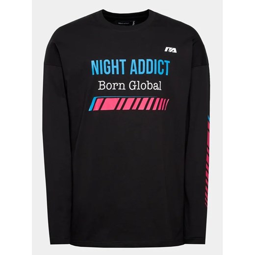Night Addict Longsleeve MLT-NA149CONOR Czarny Regular Fit ze sklepu MODIVO w kategorii T-shirty męskie - zdjęcie 168485644