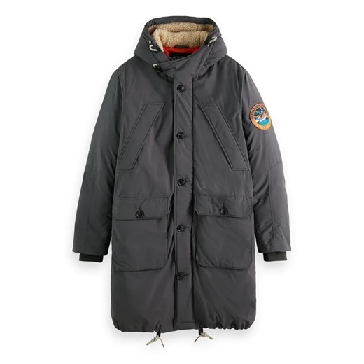 Scotch & Soda Parka 169114 Szary Regular Fit XXL wyprzedaż MODIVO
