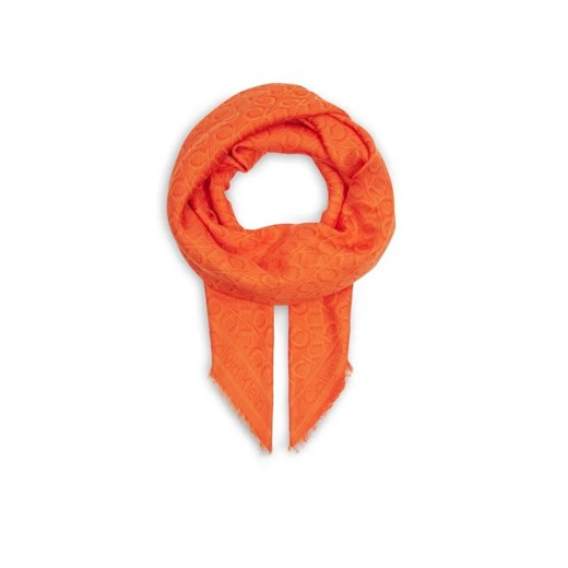 Calvin Klein Chusta Monogram K60K608779 Pomarańczowy ze sklepu MODIVO w kategorii Szaliki i chusty damskie - zdjęcie 168486181