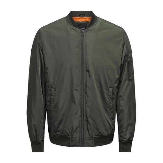 Only & Sons Kurtka bomber Joshua 22023287 Khaki Regular Fit Only & Sons S wyprzedaż MODIVO