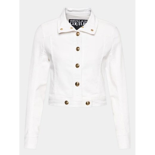 Versace Jeans Couture Kurtka jeansowa 74HAS404 Biały Regular Fit 38 MODIVO