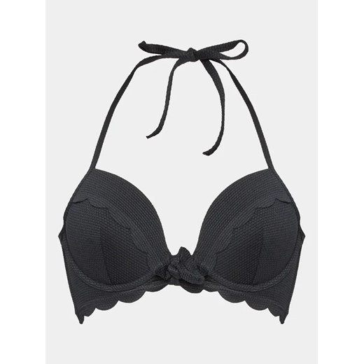 Hunkemöller Góra od bikini Scallop 191272 Czarny Hunkemöller 80B okazja MODIVO