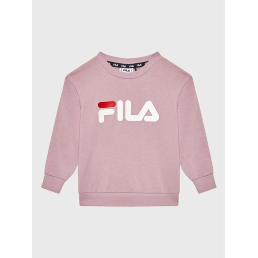 Fila Bluza Sveg Logo FAK0199 Różowy Regular Fit ze sklepu MODIVO w kategorii Bluzy i swetry - zdjęcie 168487774