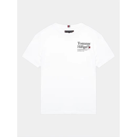 Tommy Hilfiger T-Shirt KB0KB08211 D Biały Regular Fit ze sklepu MODIVO w kategorii T-shirty chłopięce - zdjęcie 168488091
