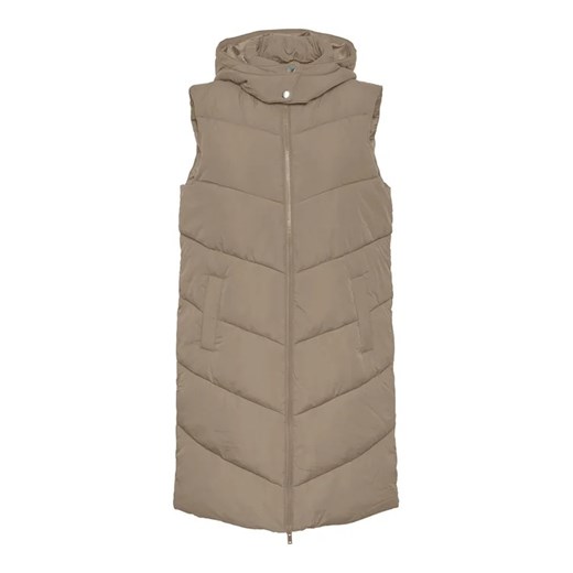 Pieces Kamizelka Jamilla 17131106 Beżowy Regular Fit Pieces M okazja MODIVO