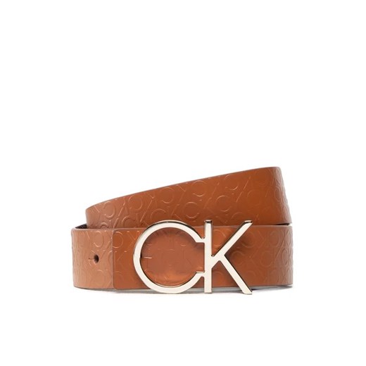 Calvin Klein Pasek Damski Re-Lock Ck Rev Belt 30mm K60K610156 Brązowy ze sklepu MODIVO w kategorii Paski damskie - zdjęcie 168488484