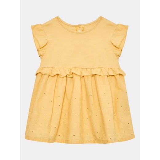 United Colors Of Benetton Sukienka codzienna 47YZAV00B Żółty Regular Fit ze sklepu MODIVO w kategorii Sukienki niemowlęce - zdjęcie 168489123