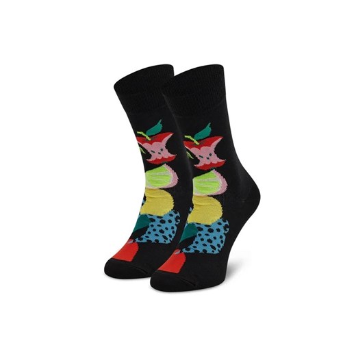 Happy Socks Skarpety wysokie unisex FRU01-9300 Czarny ze sklepu MODIVO w kategorii Skarpetki damskie - zdjęcie 168489174