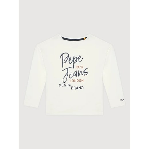 Pepe Jeans Bluzka Sandri PG502721 Biały Regular Fit Pepe Jeans 16Y promocyjna cena MODIVO