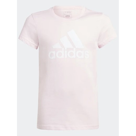 adidas T-Shirt Essentials Big Logo Cotton T-Shirt IC6123 Różowy Slim Fit 7_8Y MODIVO