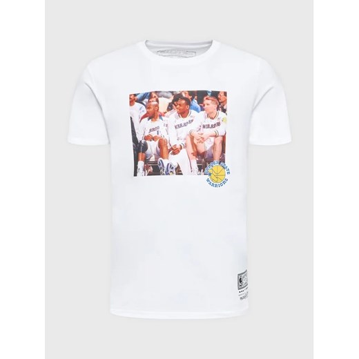 Mitchell & Ness T-Shirt BMTRINTL1058 Biały Regular Fit ze sklepu MODIVO w kategorii T-shirty męskie - zdjęcie 168491034