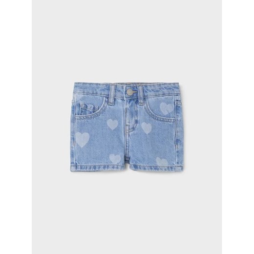 NAME IT Szorty jeansowe 13217176 Niebieski Regular Fit ze sklepu MODIVO w kategorii Spodenki dziewczęce - zdjęcie 168491963