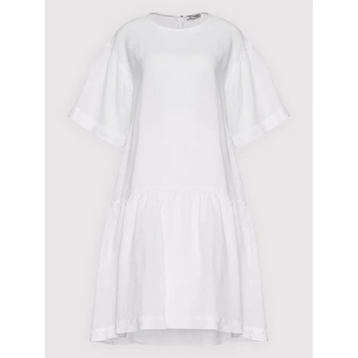 Cappellini Sukienka codzienna M02305T0 01617 Biały Relaxed Fit Cappellini 40 MODIVO