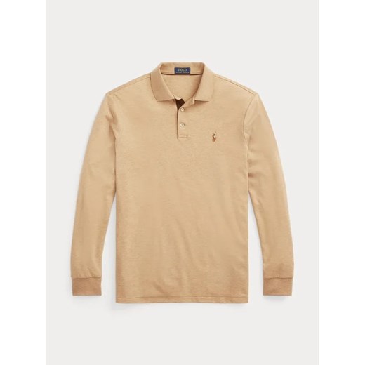 Polo Ralph Lauren Polo 710671785040 Beżowy Custom Slim Fit Polo Ralph Lauren L MODIVO