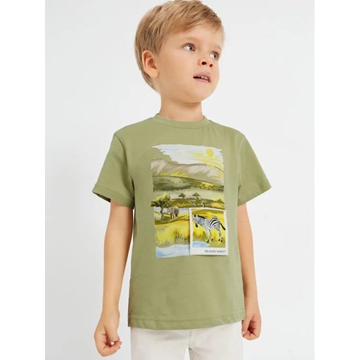 Mayoral T-Shirt 3010 Zielony Regular Fit ze sklepu MODIVO w kategorii T-shirty chłopięce - zdjęcie 168492902