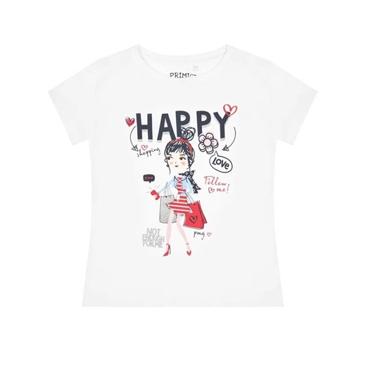 Primigi T-Shirt Happy Shopping 45222502 Biały Regular Fit Primigi 7 MODIVO