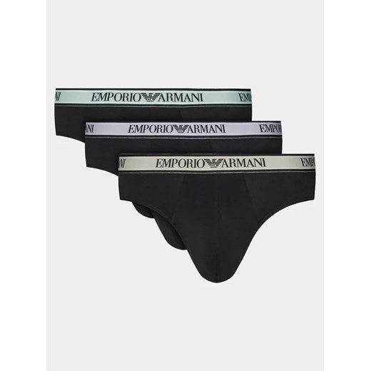 Emporio Armani Underwear Komplet 3 par slipów 111734 4R717 50620 Czarny ze sklepu MODIVO w kategorii Majtki męskie - zdjęcie 168493332