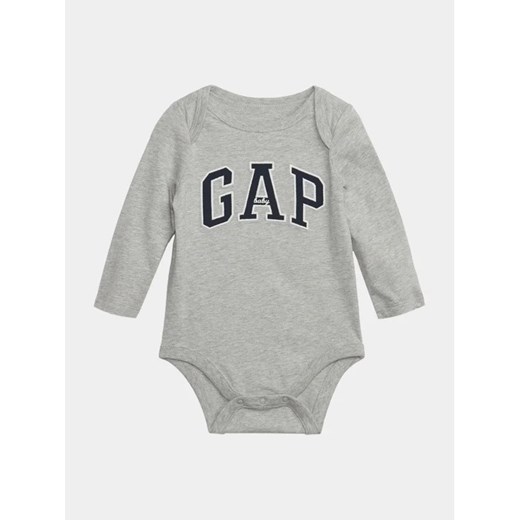 Gap Body 794768-00 Szary Regular Fit ze sklepu MODIVO w kategorii Body niemowlęce - zdjęcie 168493351